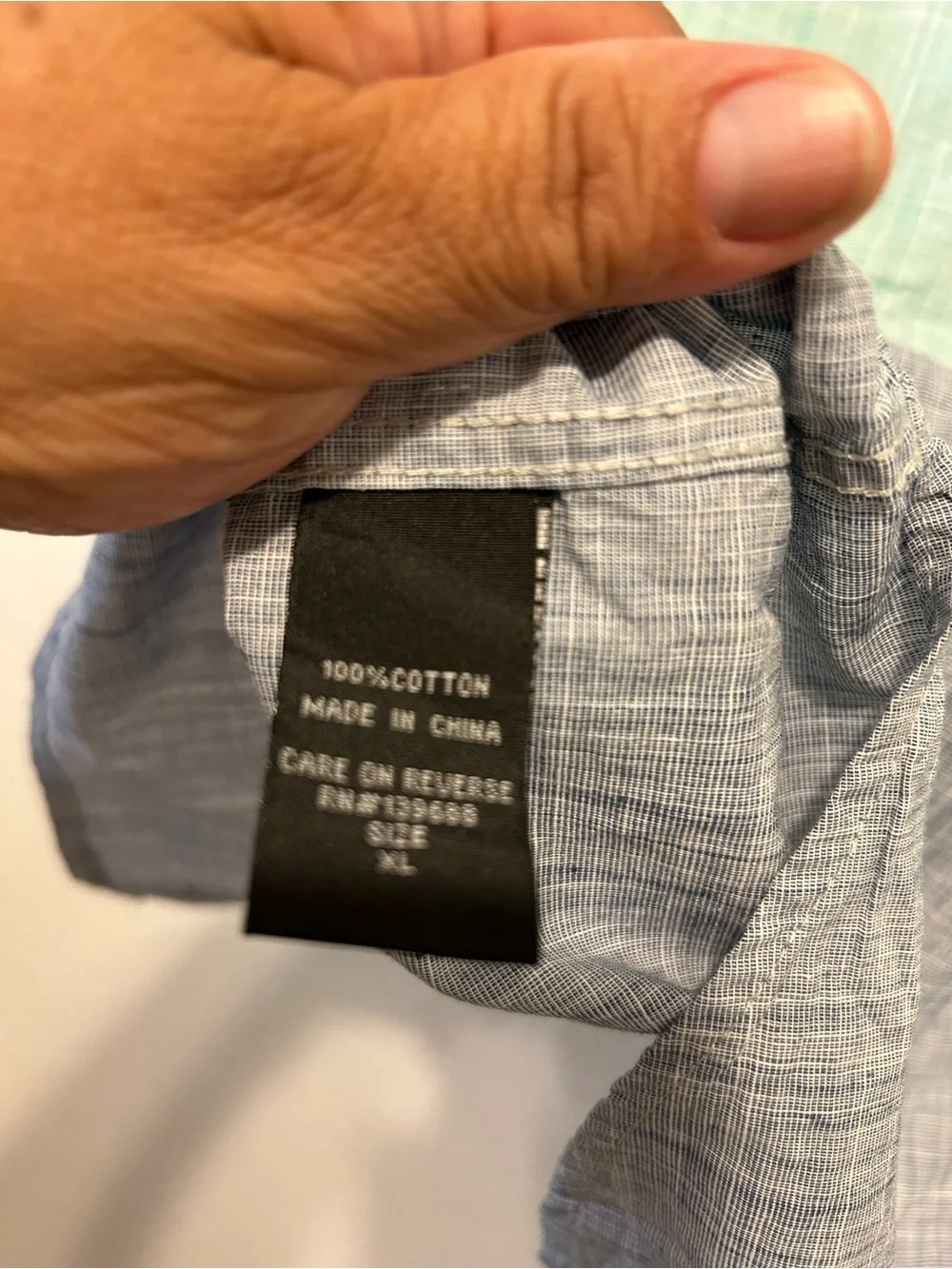 Ocean Current Men’s Short-Sleeve Colorblock Button-Up - Seafoam & Gray